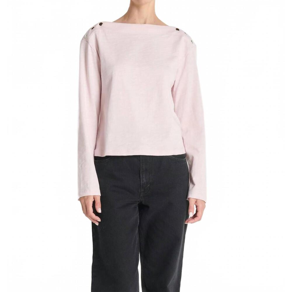 NEW NATION LTD rochelle boatneck tee in blush